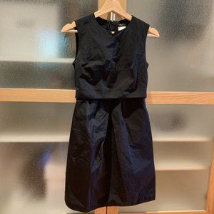 'S MaxMara Black Taffeta Dress (Size 2)